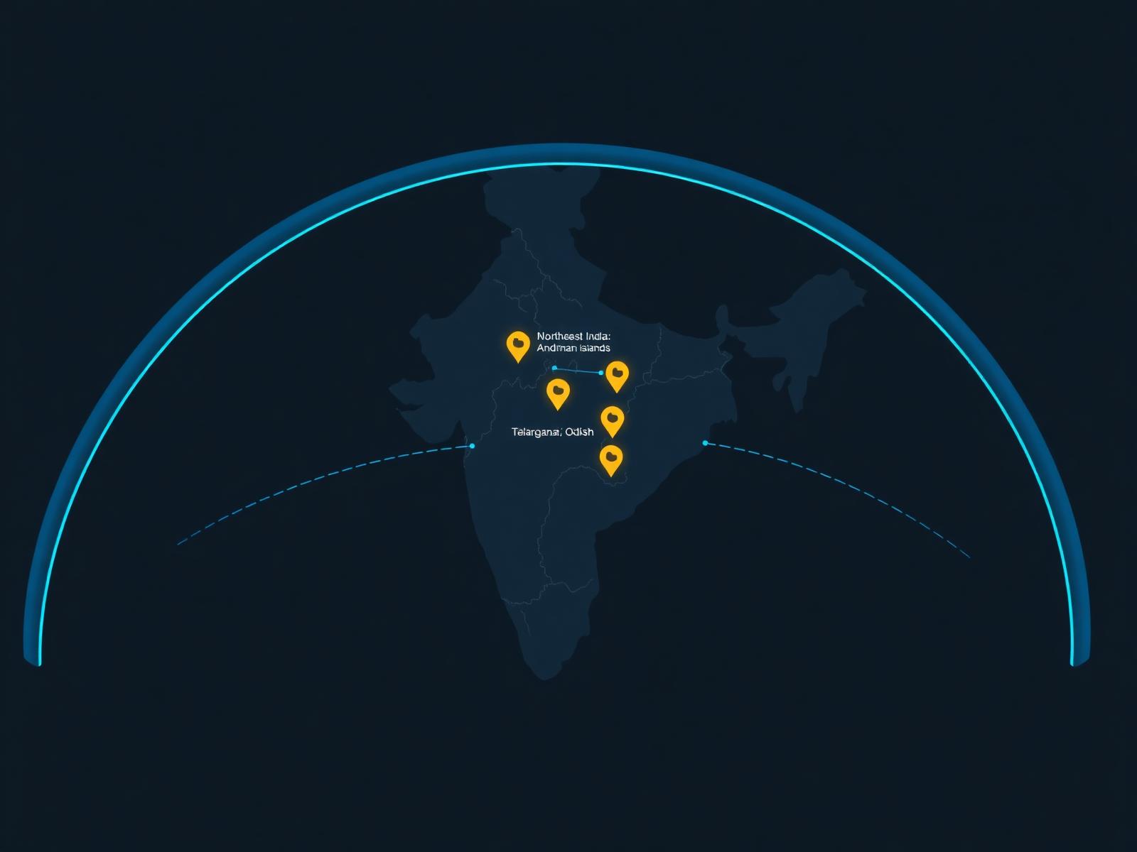 India sourcing hubs map